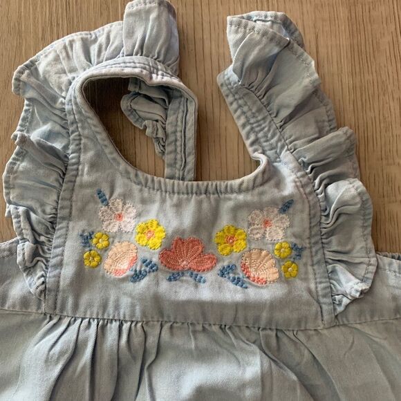 CARTER’S | Blue | Chambray Romper - Picture 4 of 6